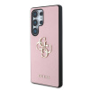 Zadný kryt Guess PU Grained 4G Metal Logo pre Samsung Galaxy S25 Ultra, ružová