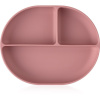 Petite&Mars Take&Match 6m+ delený tanier s prísavkou Dusty Rose 1 ks