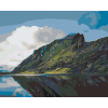 Vymalujsisam.sk Maľovanie podľa čísiel - Jazero v horách, Fjord Veľkosť: 40x50cm, Rám: Bez rámu, iba zrolované plátno