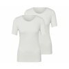 Tchibo - Tielka s krátkym rukávom - pre dámy - veľ. M 40/42 - farba: biela