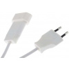 Napájecí kabel 5m, Bílá, A: CEE 7/17, B: CEE 7/16 Europlug, 2.5 A, 250 V Kopp