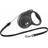 Flexi Black Design M vodítko 5m 20kg - strieborné