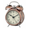 Hodiny - Budík JVD BELL ALARM meď SILENT SRP2215.3 (Hodiny - Budík JVD BELL ALARM meď SILENT SRP2215.3)