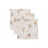 JOLLEIN Obrúsky mušelínové 3 ks 31x31cm Tiny Park