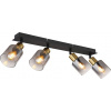 Globo Lighting Hollys stropné svietidlo 4x40 W čierna-zlatá 54310-4
