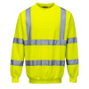 B303 - Mikina Hi-Vis cez hlavu Žltá