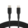 Belkin CAA004bt1MBK USB-C to Lightning, 1m, černý (CAA004bt1MBK)
