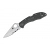 Vega Spyderco C11PSFG Delica 4 vreckový nôž 7,5cm, zelená, FRN