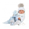 Llorens 84337 NEW BORN CHLAPEČEK - realistická bábika bábätko s celovinylovým telom - 43 cm