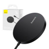 Magnetická bezdrôtová nabíjačka Baseus Simple Mini3 15W (čierna)