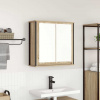 zahrada-XL Kúpeľňová nástenná skrinka so zrkadlom dub sonoma 60x21x60 cm 861898