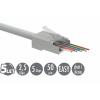 Univerzálny EASY konektor RJ45 CAT5E STP 8p8c na drôt aj licnu SXRJ45-5E-STP-EASY 100ks