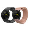kwmobile 2x Nylon řemínek for Garmin Forerunner 255 / 255 Music / Forerunner 970 / Venu 3 Watch řemínek - Náhradní Watch Band Set - Wristband with Clasp - šedá / Dusty růžová