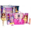 LEAN TOYS Šatňa so svetlom a zrkadlovou bábikou 26 cm Súprava oblečenia Príslušenstvo