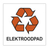 Tabuľka na odpadové nádoby elektroodpad 15x15 cm
