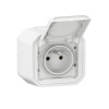 GO Plexo NEW n.o. zásuvka-1 biela IP55 069781L