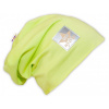 Bavlněná čepička Baby Nellys ® - limetka - 92, 98 (18-36m)