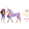 Spin Master Jednorožčí akademie světelný jednorožec Wildstar 28 cm s Panenkou Sophia 24 cm