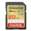 Paměťová karta Sandisk Extreme PLUS 512 GB SDXC 190 MB/s & 130 MB/s, UHS-I, Class 10, U3, V30