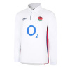 Umbro England Long Sleeve Classic Rugby Shirt 2021 White/Red Small
