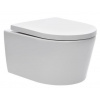 SAT Brevis WC závesné Rimles zadný odpad vrátane sedátka softclose SATBRE010RREXP