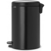 Odpadkový kôš s pedálom NewIcon matný čierny 20 l