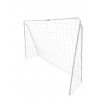 Pepita XXL kovová futbalová bránka so sieťou 200x150cm - biela Pepita