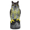 Plašič vtákov, Sova, solárna, svietiace oči, 41cm, zvuk