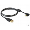 Kábel Delock USB - microUSB typ B 1 m čierny