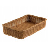 Hnedý poly ratanový kôš GN1 / 1 53x32,5x10 (Hnedý poly ratanový kôš GN1 / 1 53x32,5x10)