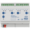 Spínač MDT Technologies stmívací aktor 4násobný, 8M, 250W, 230VAC, měření proudu (AKD-0401.02)