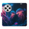Flip pouzdro iSaprio na mobil Xiaomi Redmi 14C / Poco C75 - Jellyfish s kapsičkami na karty (Knížkové flipové pouzdro iSaprio pro mobil Xiaomi Redmi 14C / Poco C75 - Jellyfish - elegantní obal s kapsa