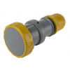 Průmyslový napájecí konektor Zásuvka, Kabelová montáž, Samice, formát pólů: 2P plus E, orientace těla: přímý barva Žlutá,