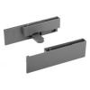 StrongMax držiaky skleneného čela, sivá 121mm