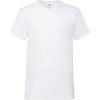 Fruit of the Loom Tričko Valueweight V-Neck T s výstřihem do V, krátký rukáv, pánské COT16106600104-white XL Bílá