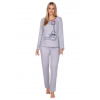 Dámské pyžamo 639/31 REGINA šedá melír M