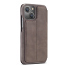 AppleMix Puzdro LC.IMEEEKE pre Apple iPhone 15 Plus - stojan - umelá koža - kávovo hnedé