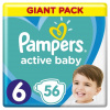 Pampers Active Baby-Dry 6, 13-18 kg 56pcs 2024 jednorazové plienky