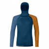 Ortovox 120 COMPETITION LIGHT HOODY M petrol blue M; Modrá triko