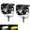 Halogénové motocyklové LED svetlomety stroboskop 9-30V 6000LM XGETOP