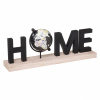 Stojaca dekorácia s nápisom HOME s glóbusom Figura
