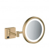 Hansgrohe Kozmetické zrkadlo AddStoris s osvetlením LED, brúsený bronz, 41790140