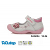 D.D.STEP Kožené balerínky H015 kvet - white Veľkosť-obuvi: 22