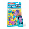 Pečiatka s 300 nálepkami Sticker Wow - fialový Jednorožec - Melissa and Doug
