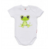 Dětské body s potiskem a krátkým rukávem Gama roztomilá žabička velikost 56
