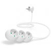 CONNECT IT Predlžovací kábel IT 230 V, 3 zásuvky, 1,5 m, bez vypínača (biely) CI-1319