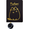 Notes A5 St. Majewski Pusheen čierny, odtiene žltej a zlatej farby