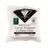 Kónický papierový filter Cafec Abaca+ Plus biely Cup4 100 Kusov