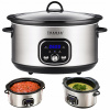 Pomalý hrniec Transa Electronics SlowCooker Medium 4,5 l strieborný/sivý 280 W