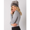 Tmavosivá kožušinová čiapka AT-CZ-16801.38-dark grey ONE SIZE